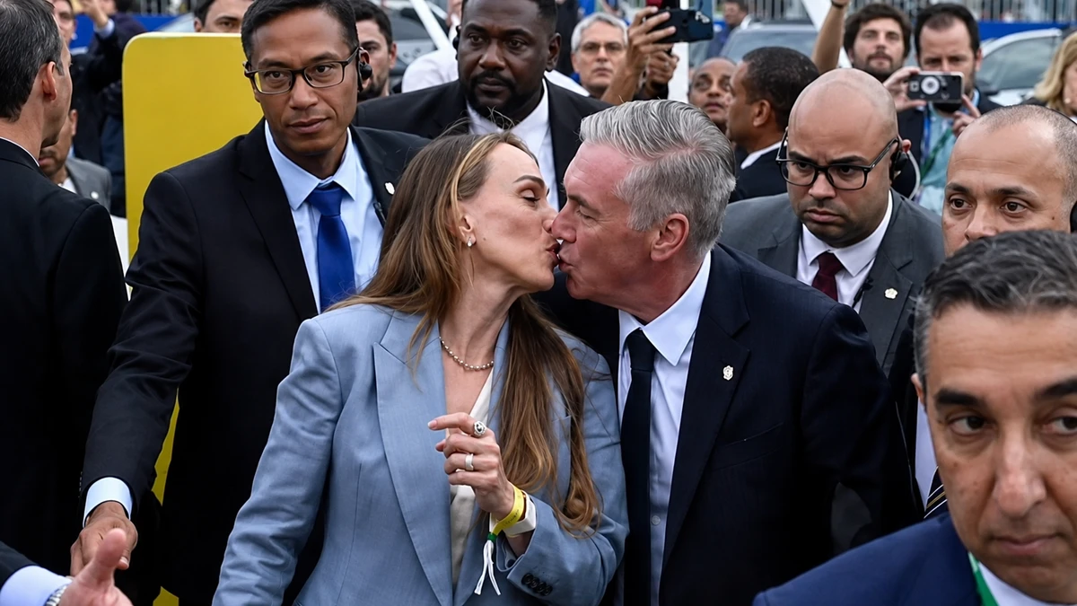 Ancelotti e a esposa, Mariann Barrena McClay