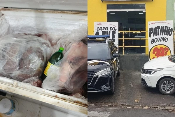 Baratas no balcão e insetos no peito de frango: açougue é fechado por irregularidades