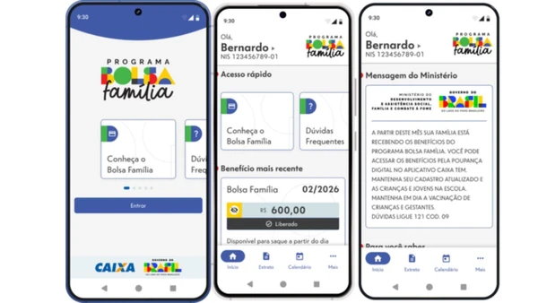 Nova interface do aplicativo detalha pendências cadastrais, motivos de bloqueio e traz recursos de acessibilidade para pessoas com deficiência visual. Reprodução/MDS por AGENCIA BRASIL