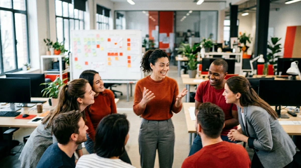 Estilo de Liderança: liderança inspiradora. Áries motiva a equipe com sua paixão e coragem, guiando todos em direção ao sucesso. por Imagem gerada por IA