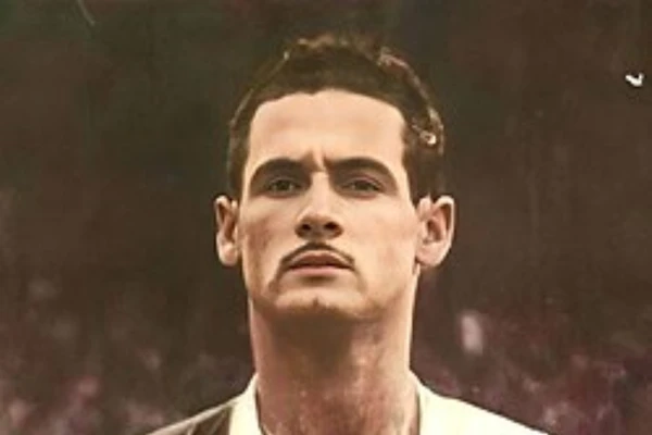 O atacante Maneca, natural de Salvador, foi para a Copa de 1950 por Reprodução