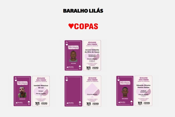 Baralho identifica principais foragidos da Bahia por Baralho identifica principais foragidos da Bahia