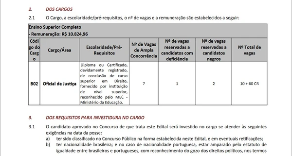 TJ-CE abriu vagas em novo concurso por Reprodução