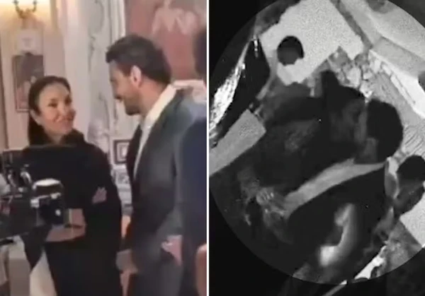 Ivete Sangalo e Tiago Maia aos beijos durante um casamento na Itália por Reprodução