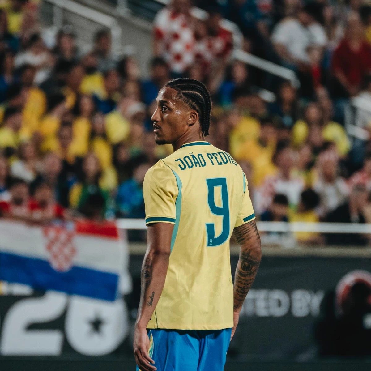 João Pedro na Seleção Brasileira por Reprodução/Redes Sociais