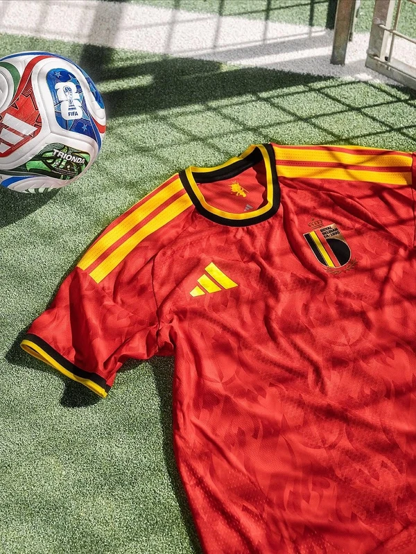 Uniforme da Bélgica para Copa do Mundo 2026 por Reprodução