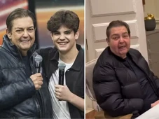 Imagem - Afastado da TV, Faustão aparece em vídeo raro durante aniversário do filho caçula