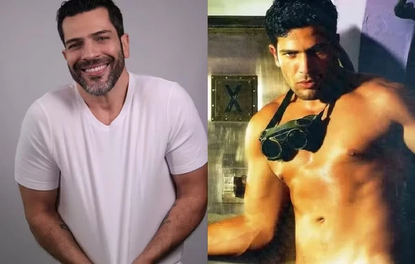 Claudio Andrade hoje e no ensaio da 'G Magazine' em 2008 por Reprodução