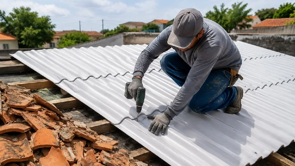 Economize na diária do pedreiro e no tempo de obra com essa opção de telhas