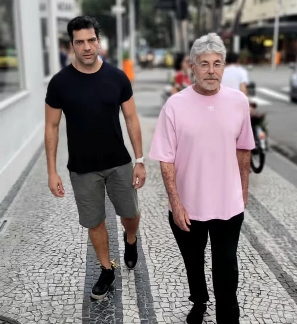 Edwin Luisi é pai adotivo do ator Claudio Andrade por Reprodução