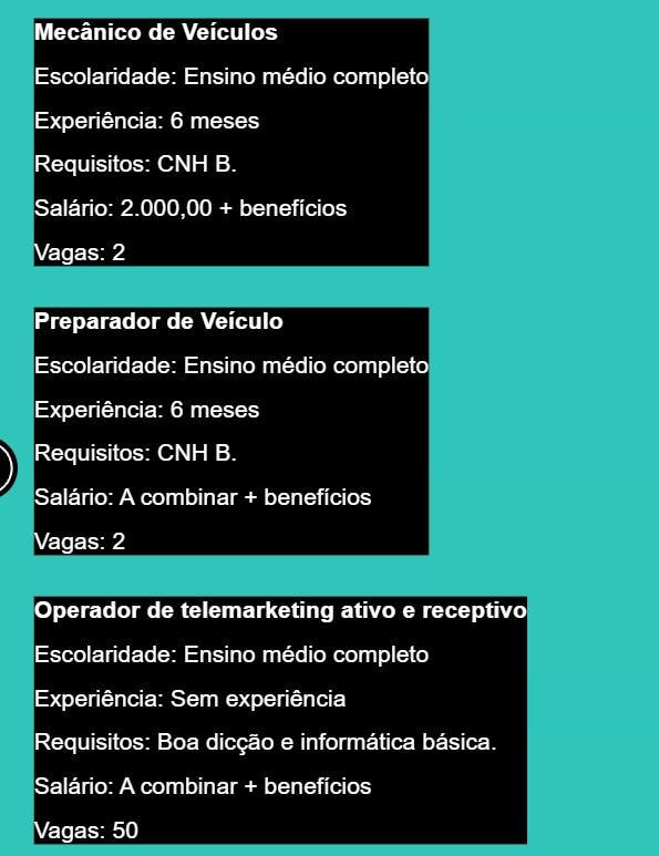 Salvador tem 302 vagas de emprego com salários de até R$ 4,1 mil nesta quarta (20) por Simm