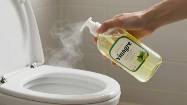 A aplicação regular do vinagre pode ajudar a reduzir odores e manchas ao redor do vaso