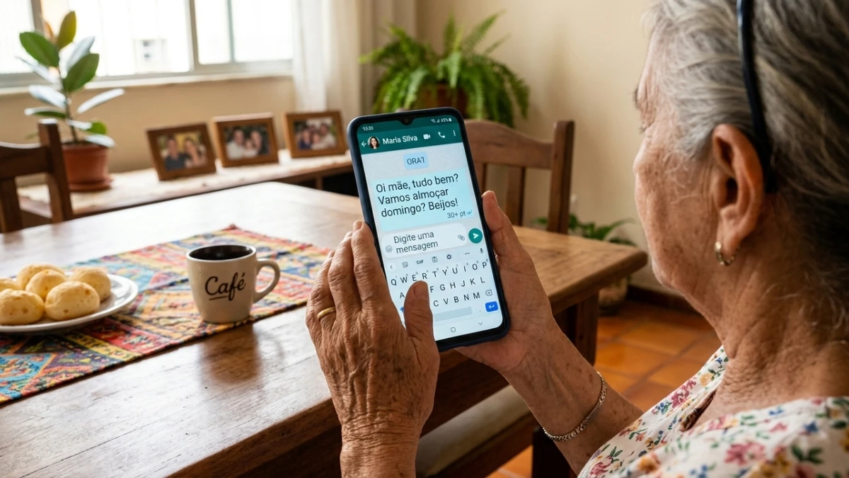 Fonte do WhatsApp pode ficar maior
