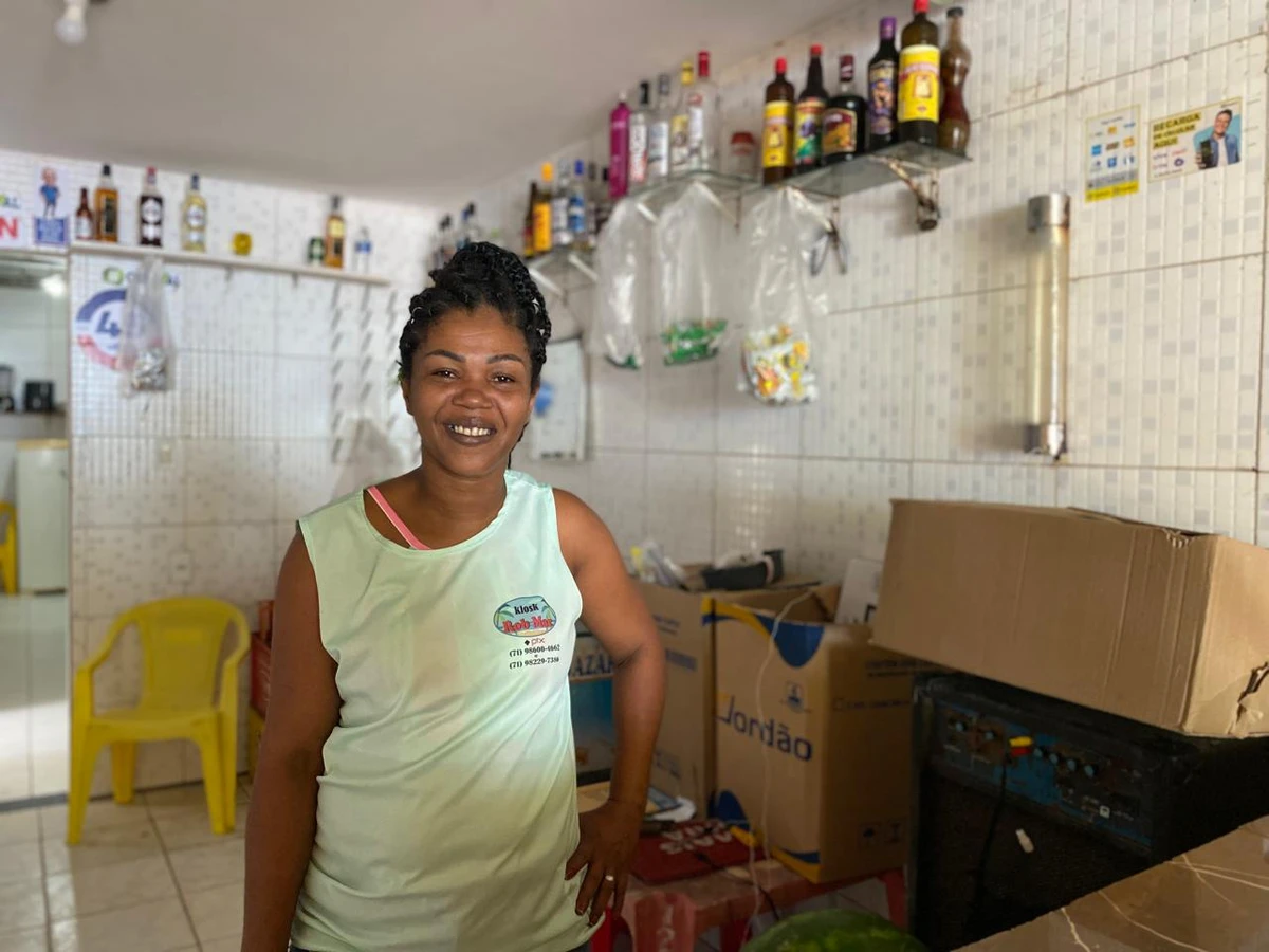 Rafaela é mãe de três filhos  por Grazy Kaimbé
