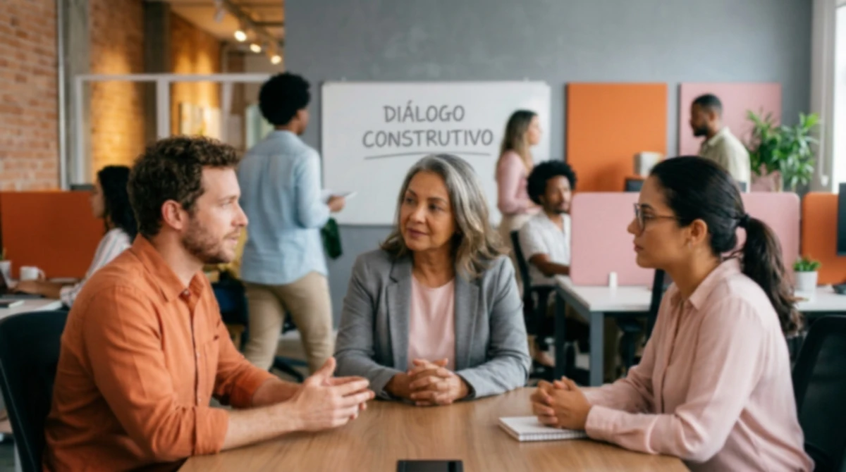 Trabalho em Equipe: o conector de pessoas. Libra é um membro ativo da equipe, sempre pronto para colaborar e conectar diferentes pontos de vista. por Imagem gerada por IA