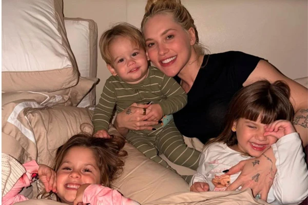 Virginia e os filhos