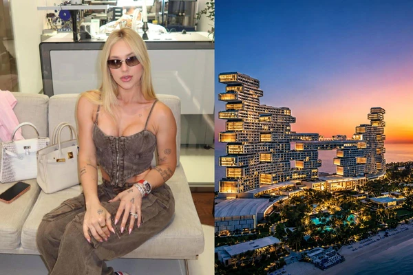 Virginia esbanja luxo em Dubai
