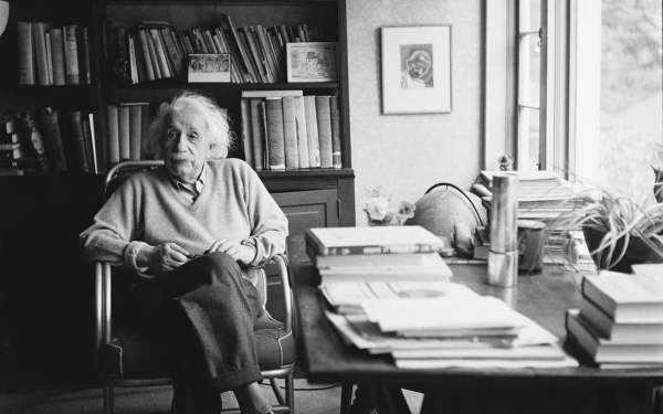 Albert Einstein por Reprodução