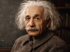 Imagem - Frase de Einstein do dia: 'Uma vida tranquila e modesta traz mais felicidade do que a busca constante pelo sucesso' - a reflexão sobre paz emocional e excesso de cobrança