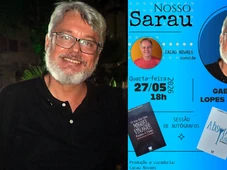 Imagem - Com entrada gratuita, edição de maio do Nosso Sarau recebe o escritor Gabriel Lopes Pontes