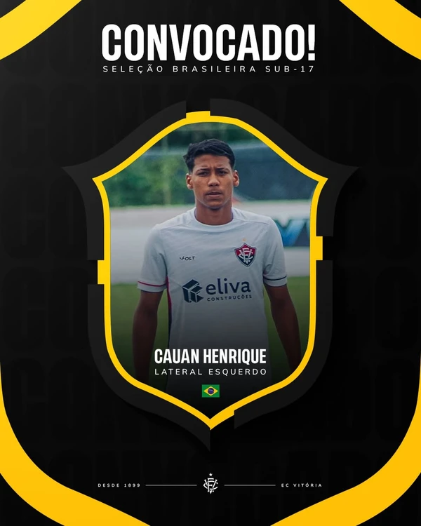 Cauan Henrique, joia da base do Vitória