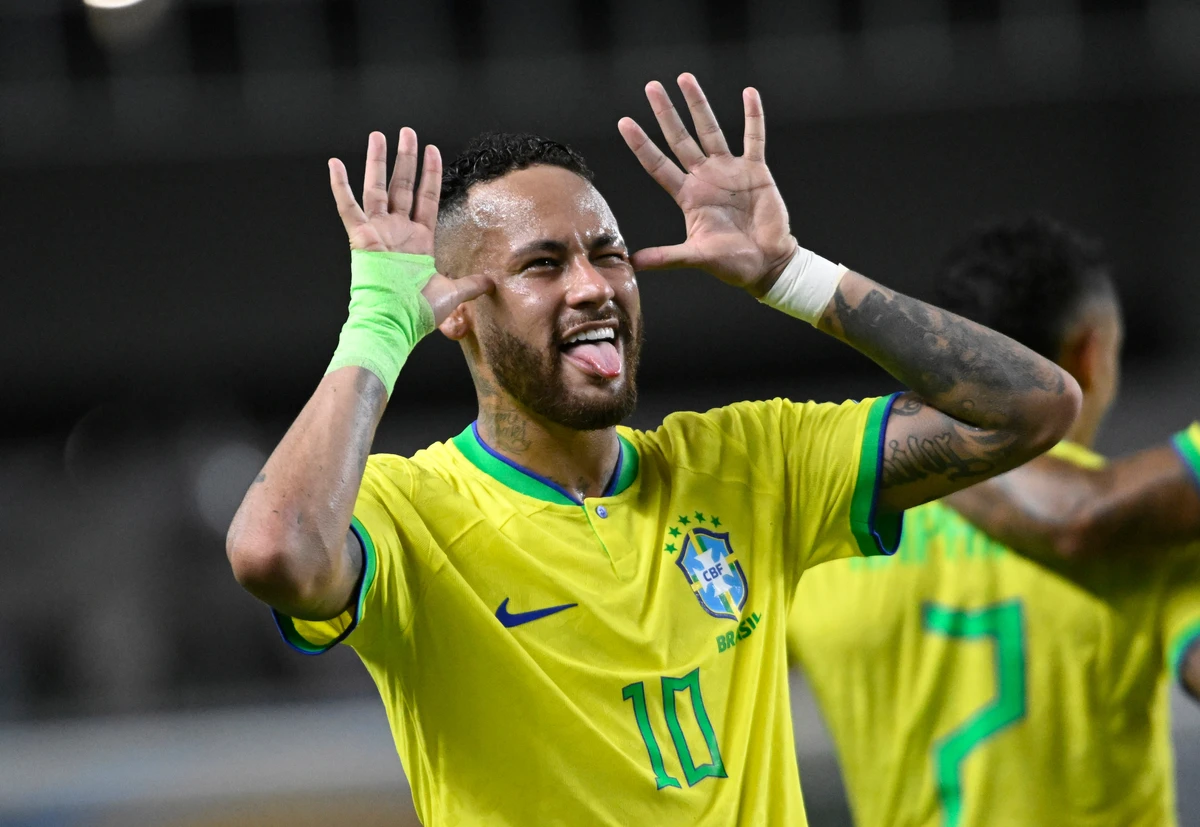 Neymar pela Seleção Brasileira por Shutterstock
