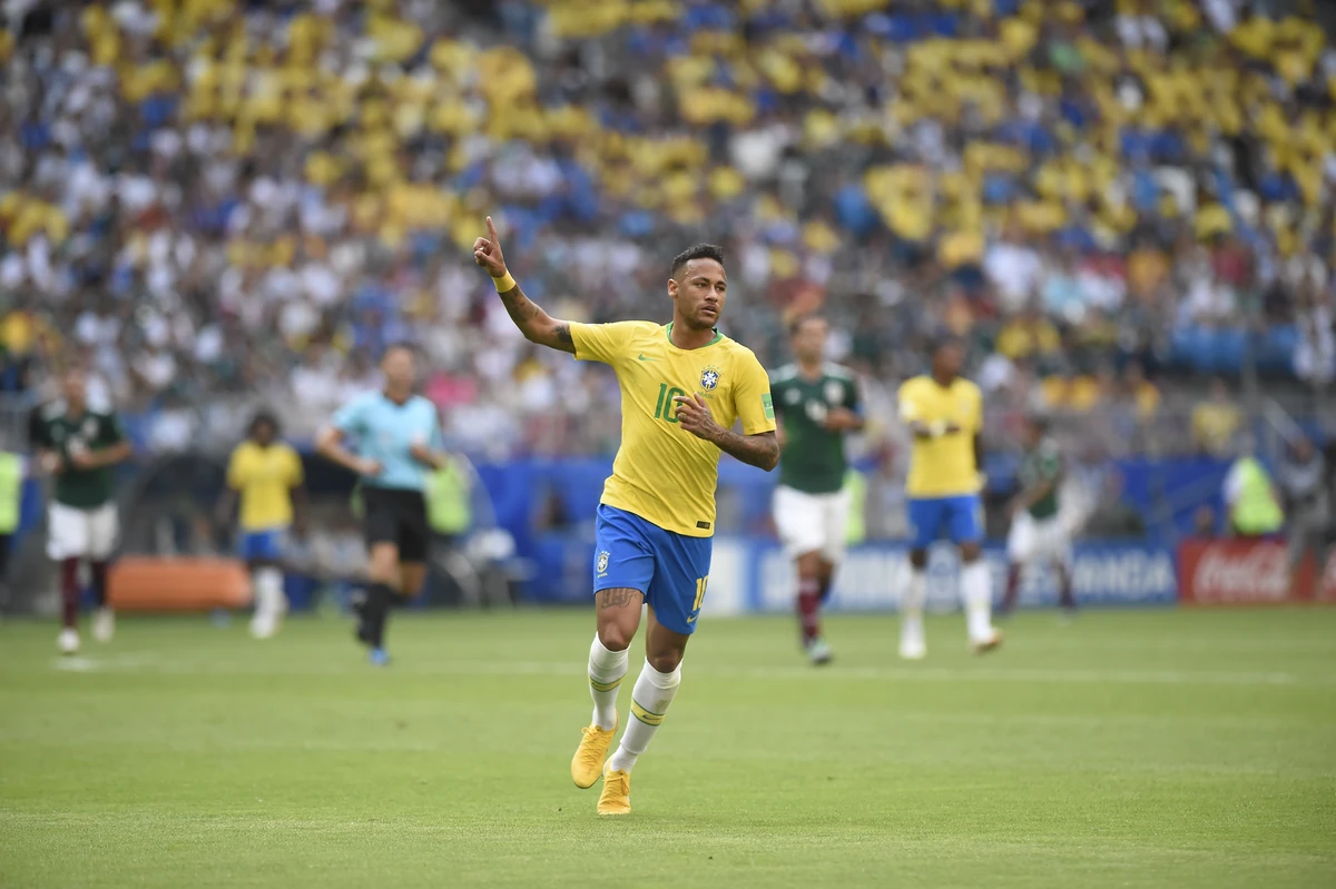 Neymar pela Seleção Brasileira por Shutterstock