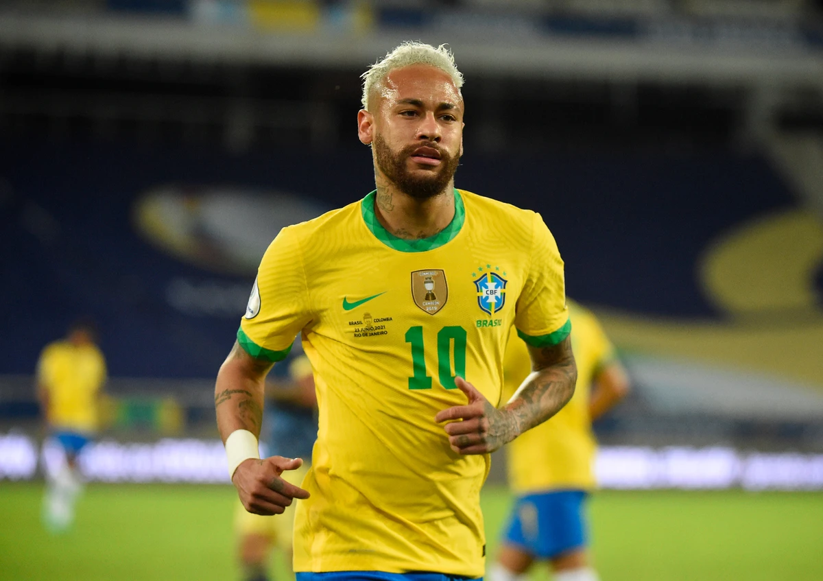 Neymar pela Seleção Brasileira por Shutterstock