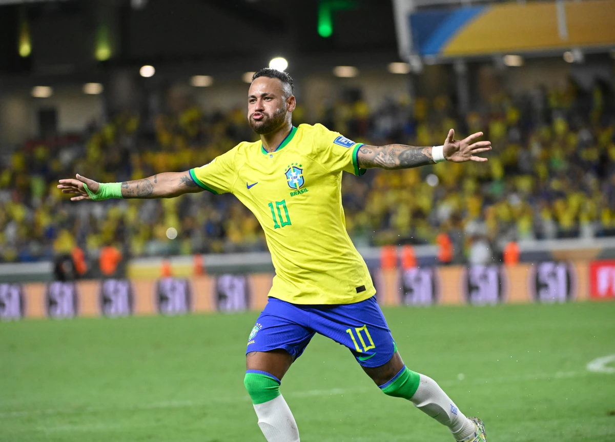 Neymar pela Seleção Brasileira por Shutterstock
