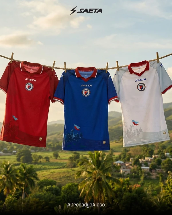 Uniforme do Haiti para Copa do Mundo 2026  por Reprodução