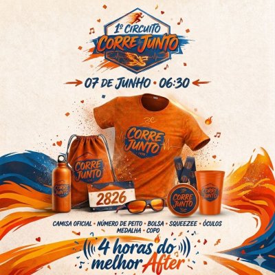 7 de junho: 1º Circuito Corre Junto - São Sebastião do Passé. Concentração no Buteco do Fusca, às 6h30. https://www.centraldasinscricoes.com.br/evento/circuito-corre-junto por Reprodução