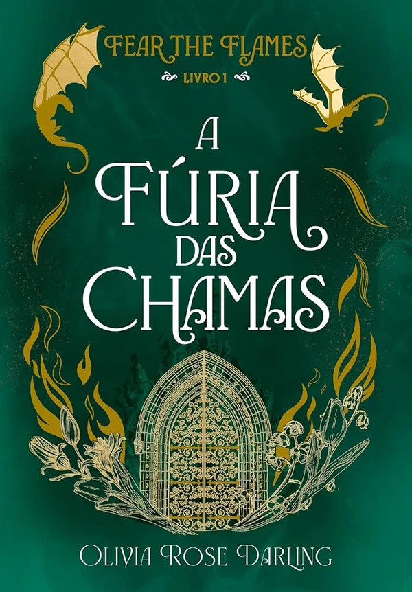 A fúria das chamas, de Olivia Rose Darling (Plataforma21). Não se viam dragões em Imirath desde os tempos em que os deuses viviam entre os mortais. Até que cinco ovos, há muito considerados fósseis, eclodem na presença da princesa Elowen Atarah. A alma da jovem então se une à dos dragões, uma conexão que pode levar o reino à glória – ou à ruína.Quando o violento rei tenta quebrar o vínculo da filha com os dragões, um deles ataca fatalmente a mãe de Elowen. A princesa, então, passa toda a infância aprisionada, até ser salva em um resgate ousado. Os dragões, porém, são deixados para trás. É uma romantasia com dragões.  por Reprodução