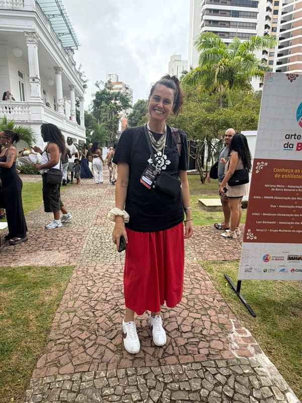 Look do primeiro dia do Mãos na Moda por Gabriela Cruz