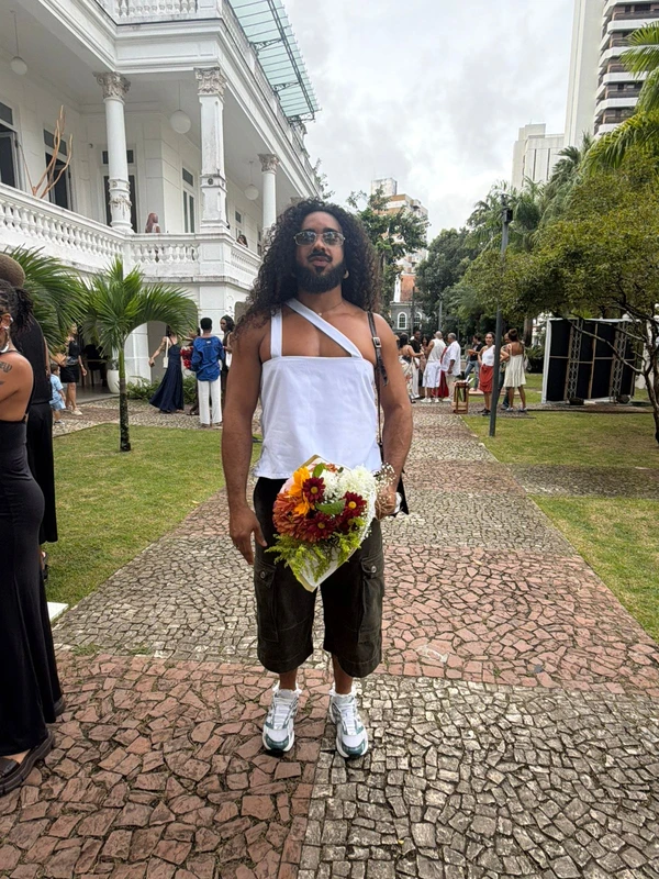 Look do primeiro dia do Mãos na Moda por Gabriela Cruz