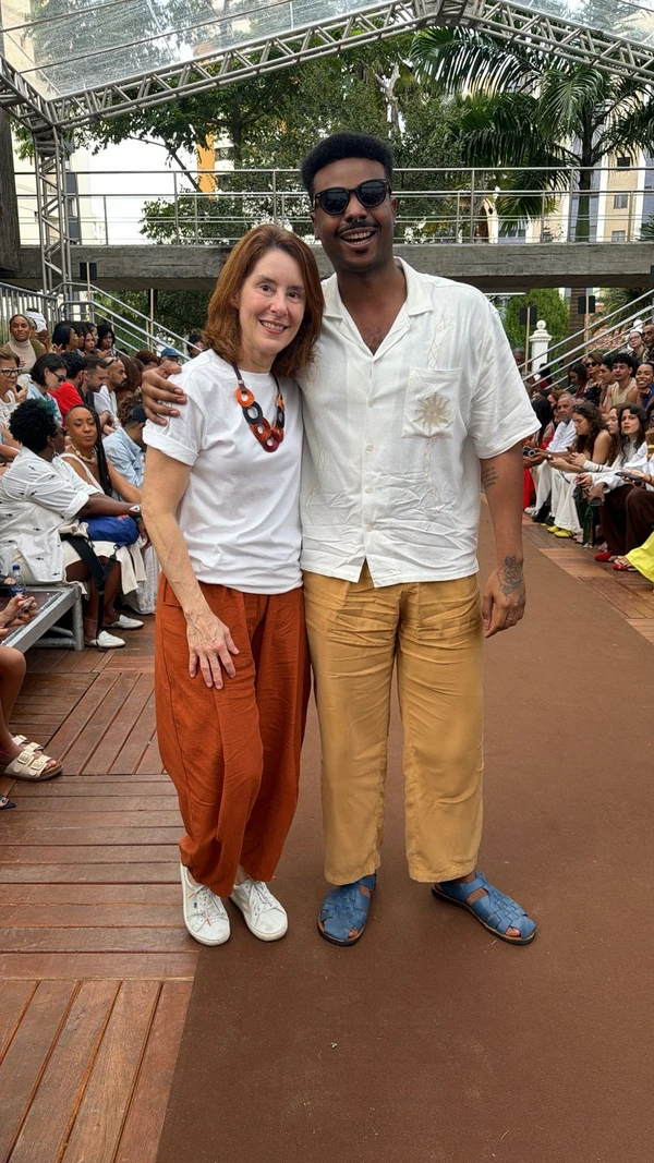 Look do primeiro dia do Mãos na Moda por Gabriela Cruz