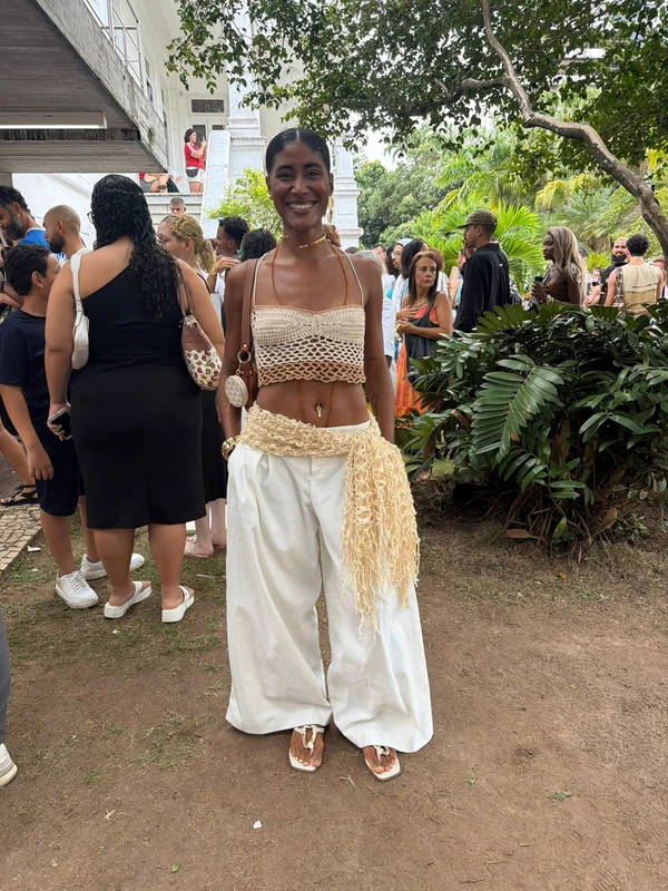 Look do primeiro dia do Mãos na Moda por Gabriela Cruz