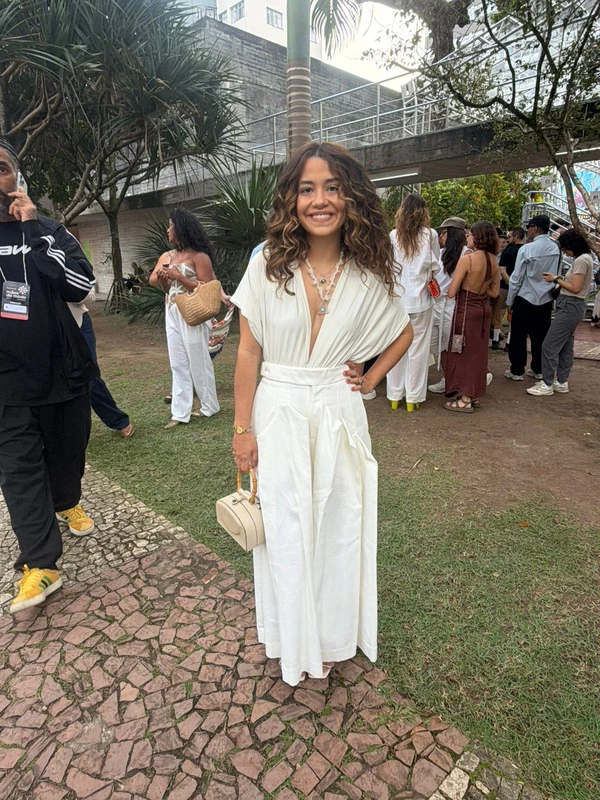 Look do primeiro dia do Mãos na Moda por Gabriela Cruz