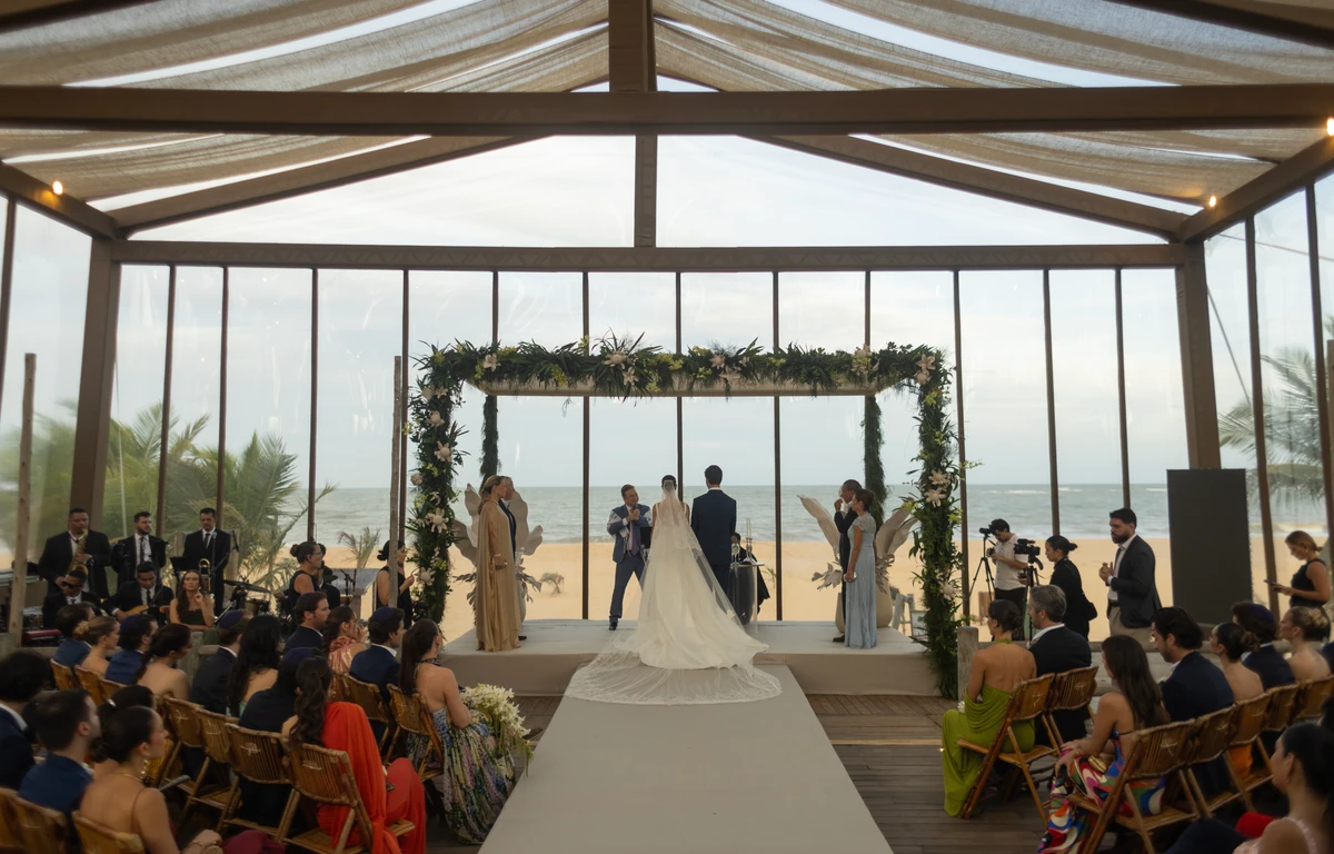 Marina Goldfarb transforma Trancoso em cenário de casamento milionário com referências baianas por Divulgação