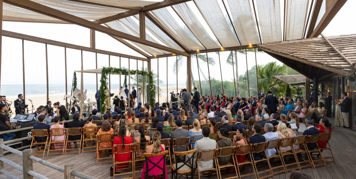 Marina Goldfarb transforma Trancoso em cenário de casamento milionário com referências baianas por Divulgação