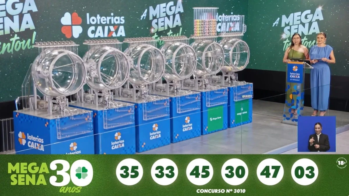 Resultado da Mega-Sena Especial de 30 anos