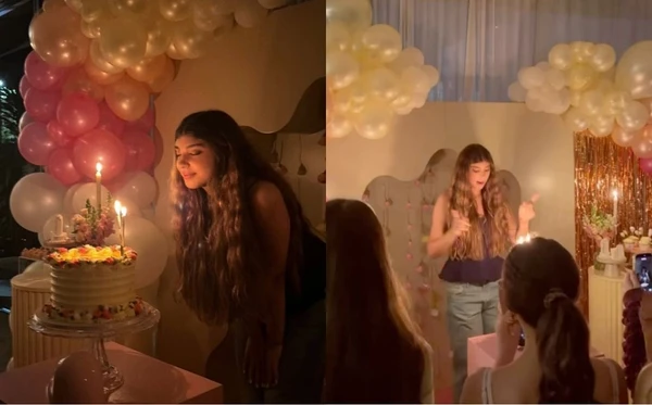 Sofia celebrou 14 anos com festa intimista