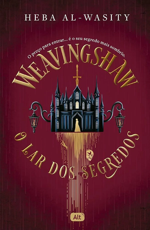 Weavingshaw: O lar dos segredos, de Heba Al-Wasity (Alt). O Santo do Silêncio troca moedas por cada confissão sórdida que lhe é revelada. Quanto mais sombrio o segredo, maior o valor a ser recebido. Leena Al-Sayer, uma jovem refugiada, guarda um a sete chaves ― algo que a assombra desde os dezessete anos: ela pode ver os mortos.Quando seu irmão adoece, ela sabe o que precisa fazer para ter meios de curá-lo, mas o segredo de Leena é mais valioso para o Santo do que ela poderia imaginar. Para conseguir o remédio de seu irmão, a garota terá que fazer um acordo e encontrar o fantasma que o Santo procura. Todos os caminhos levam a Weavingshaw, uma propriedade amaldiçoada que, com o tempo, parece aprisioná-los. À medida que Leena se aproxima do Santo e mergulha em seu mundo repleto de perigo, engano e desejo, descobre que ele também tem algo a esconder. Em Weavinshaw  , segredos valem mais que ouro ― e podem custar a própria alma. Lançamento dia 17.  por Reprodução