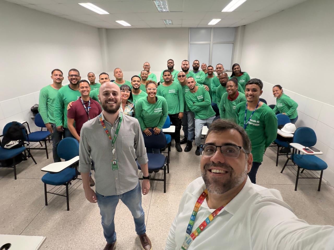  A Neoenergia Coelba mantém parceria com o SENAI Bahia para preparar profissionais para a Indústria 4.0 por Divulgação / Neoenergia Coelba