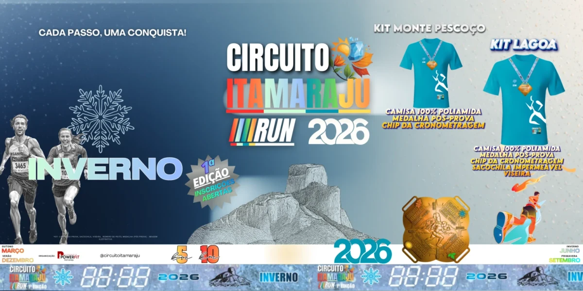 21 de junho: Circuito Itamaraju Run Inverno - Itamaraju. Mais informações em: https://sigoinscricao.com.br/inscricao/circuitoitamarajuruninvernokitlagoa/ por Reprodução