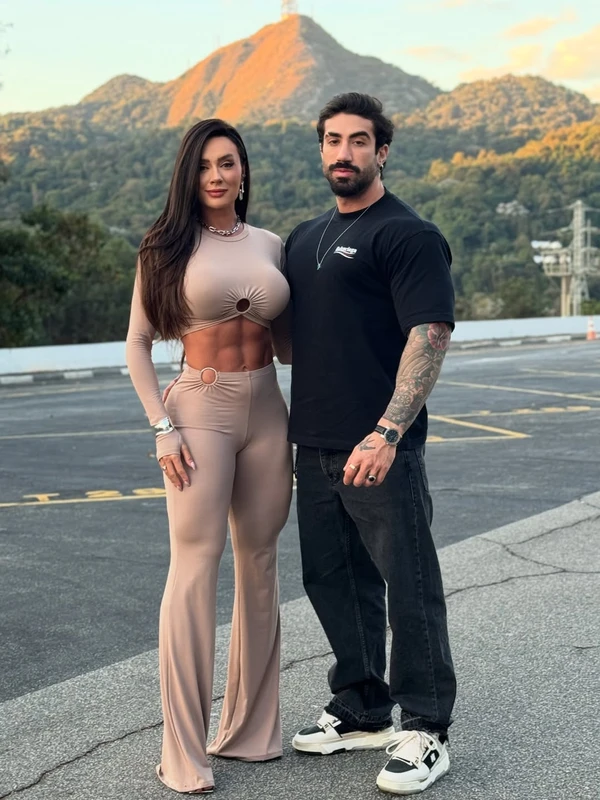 Diogo Basaglia e Juju Salimeni por Reprodução/Instagram