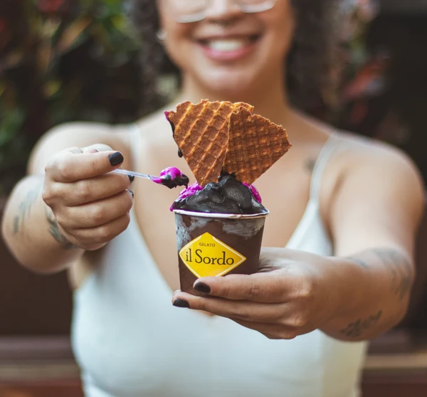 Il Sordo Gelato no bairro da Barra, em Salvador por Divulgação 