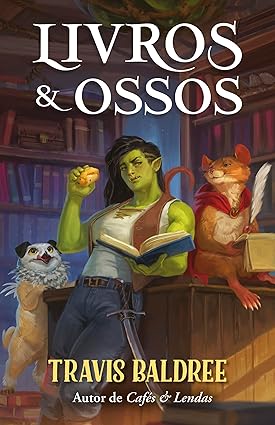 Livros & Ossos, de Travis Baldree (Intrínseca). Ambientada no universo do best-seller Cafés e Lendas , a prequel Livros e Ossos é uma jornada de alta fantasia, primeiros amores e muitos livros antigos por Reprodução