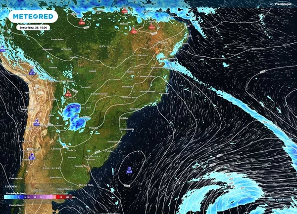 Massa de ar polar vai provocar friagem, chuva e queda de temperatura na Bahia por Meteored