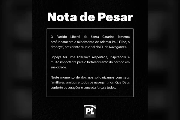 O partido lamentou a morte por Reprodução