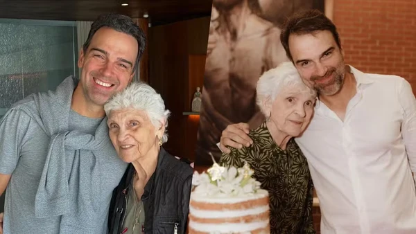 Tadeu Schmidt emocionou a web ao lamentar a morte da mãe, Dona Janira, aos 92 anos por Reprodução0000
